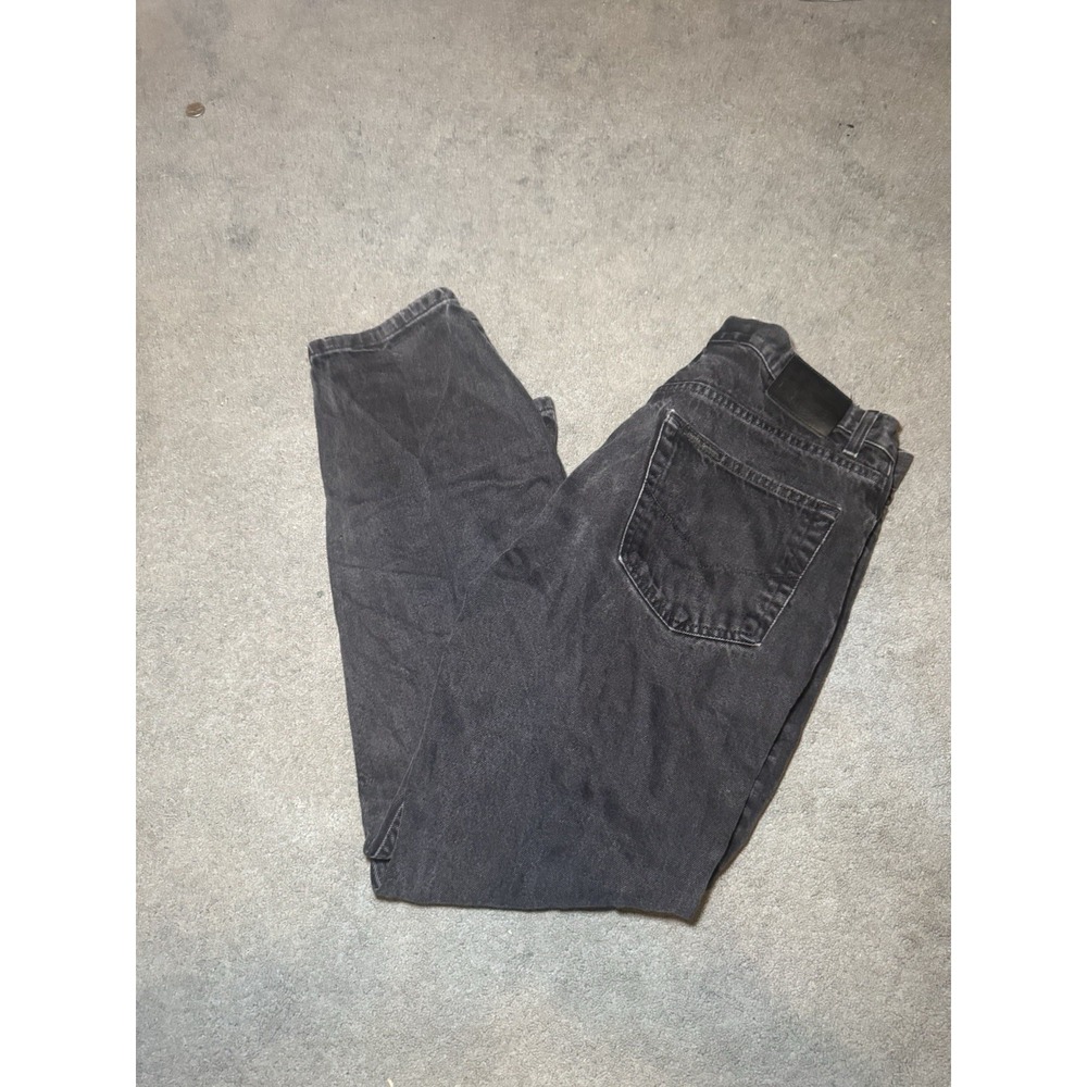Harley Davidson Mens Black Jeans 36x30 Straight Leg Faded Denim Y2K
